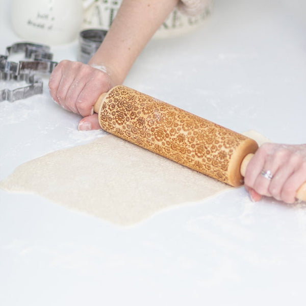 Polish Folk Flower Rolling Pin