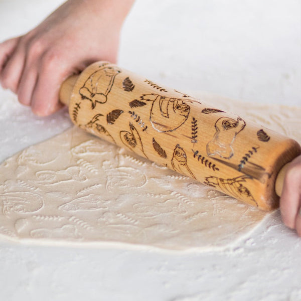 Cute Sloth Patterned Rolling Pin