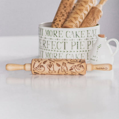 Cute Sloth Patterned Rolling Pin